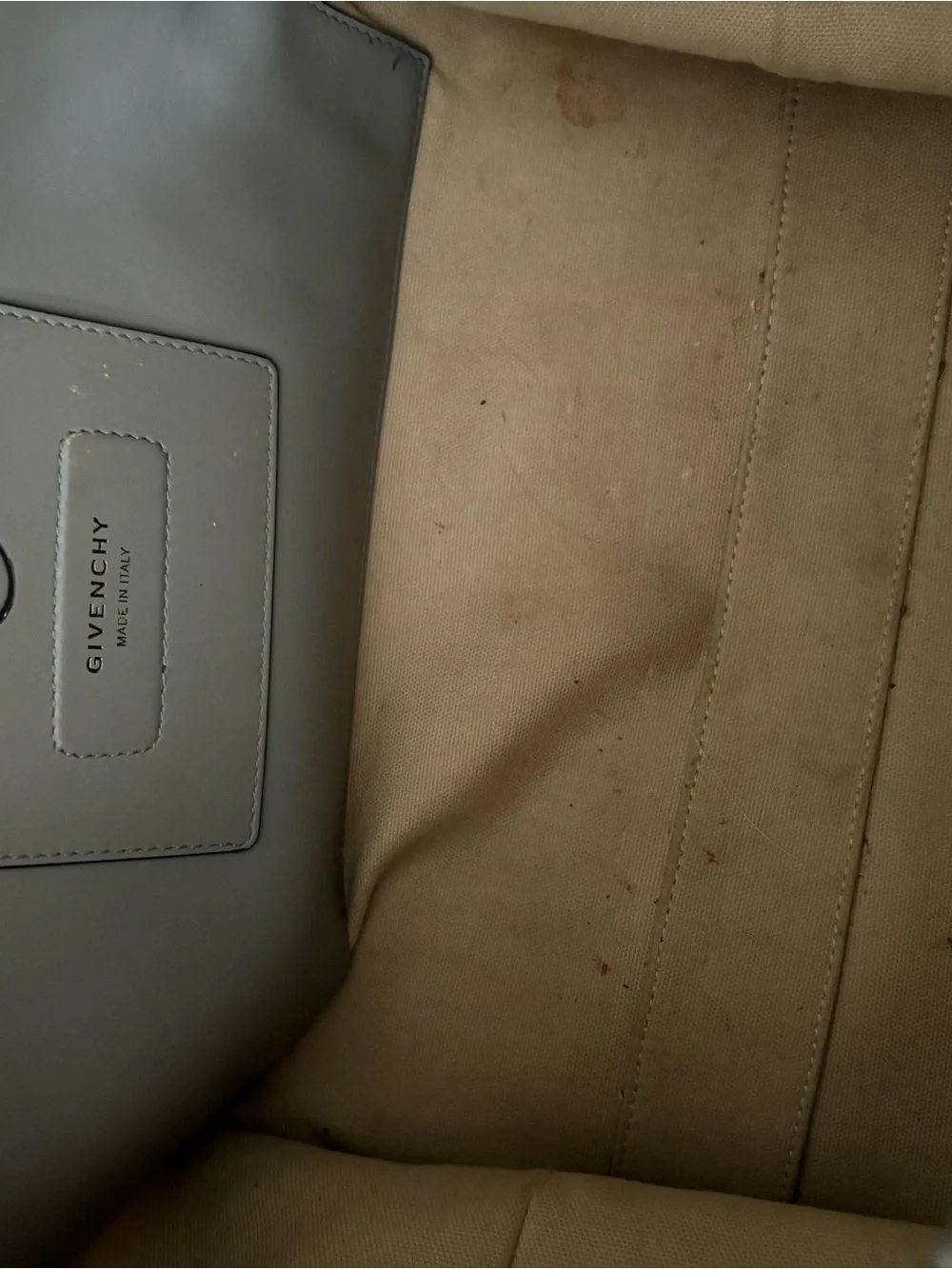 Givenchy Light Gray Antigona Medium Soft Tote